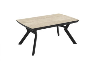 Kokoontaitettava ruokapöytä Robat 160 / Traventen, Beige (Travertiinimarmorikuvio)