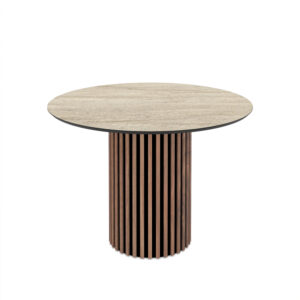 Ruokapöytä Olympus 110 / Traventen, Beige (Travertiinimarmorikuvio)