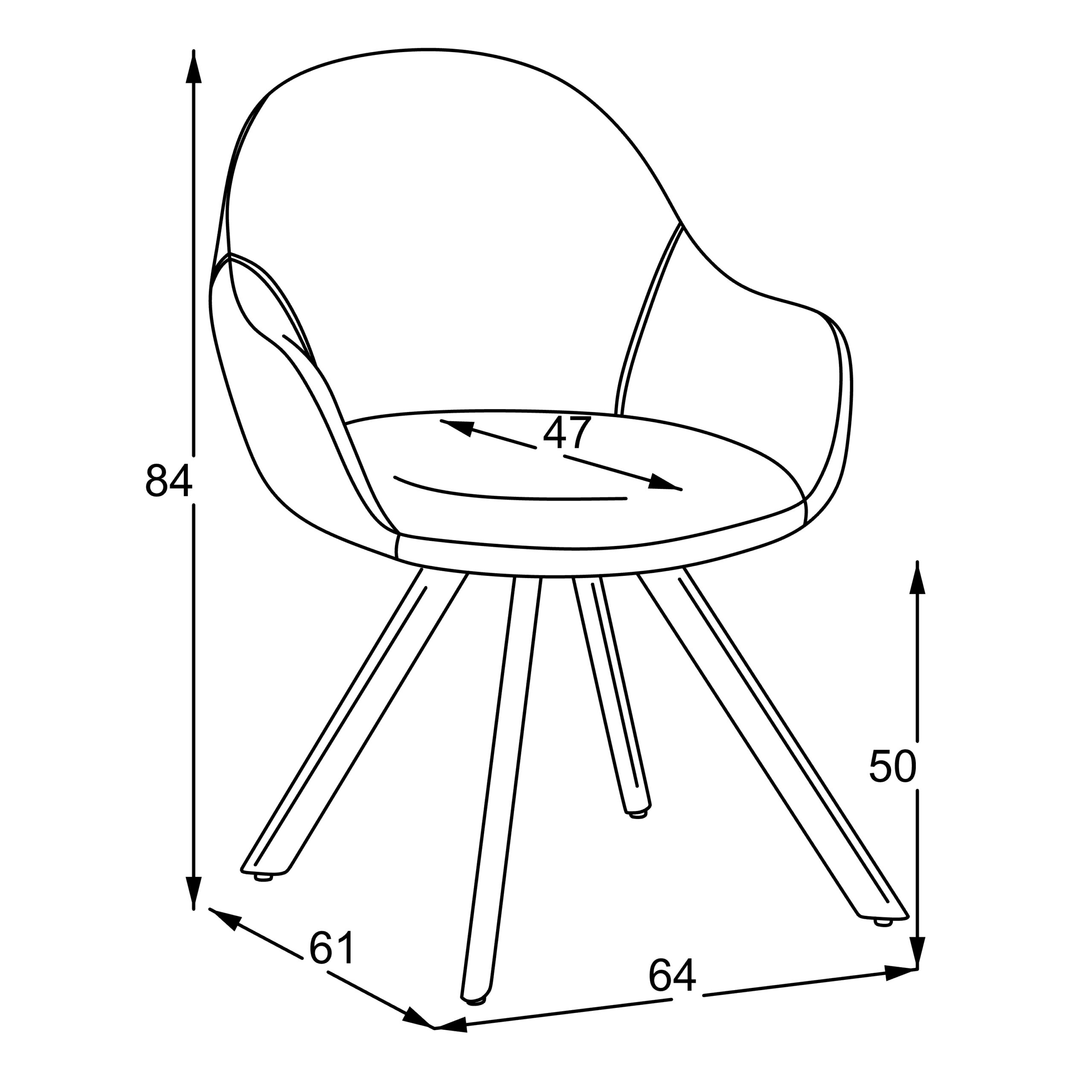 Ruokapöydän tuoli Duro / Odessa 30-Uras 12 - Swivel Conic KD - Kuva 8