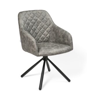Ruokatuoli Rarra/Uras 12-Swivel Conic KD, Harmaa