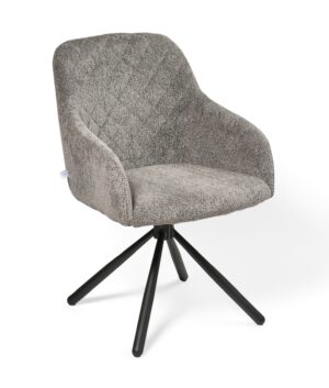 Rarra/Odessa 620-Swivel Conic KD -ruokapöydän tuoli, tummanharmaa