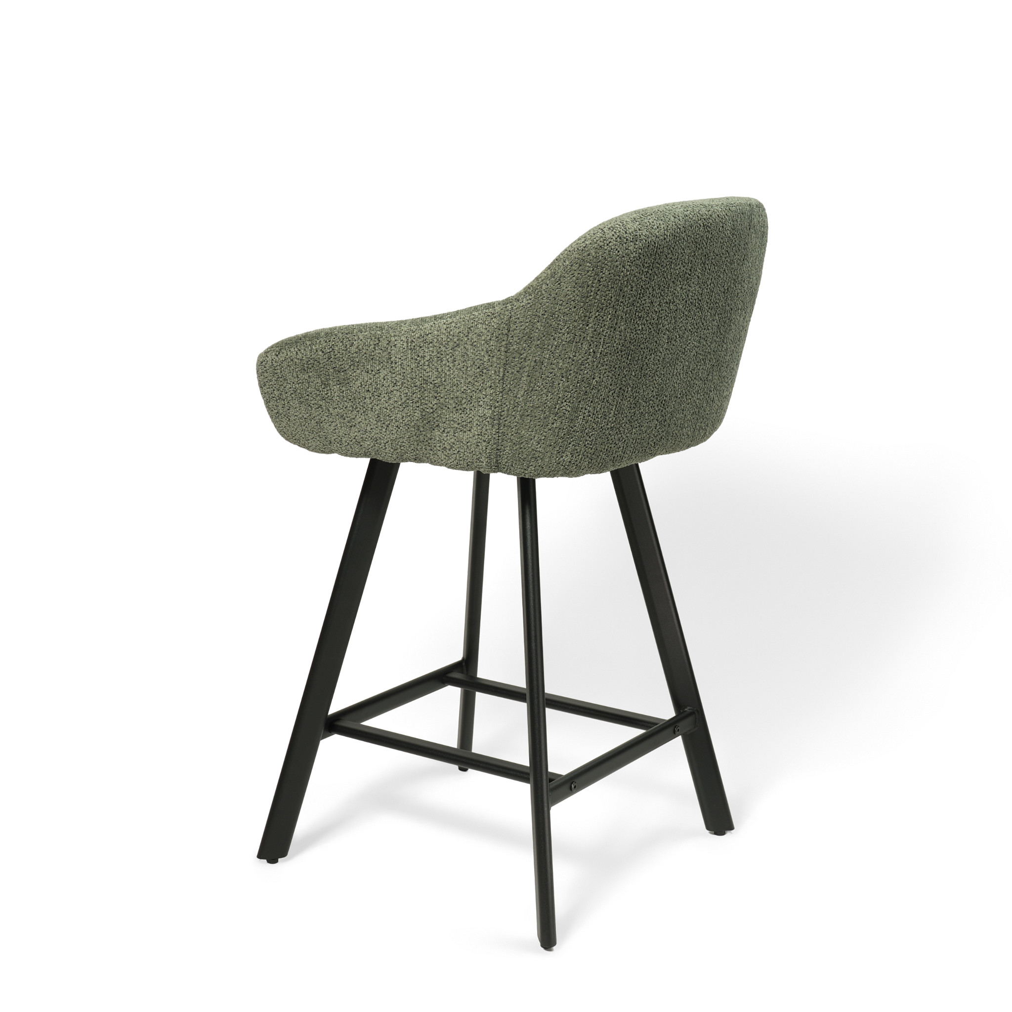 Puolibaarituoli Mey / Odessa 450 (Stool 65), Sammaleenvihreä - Kuva 2