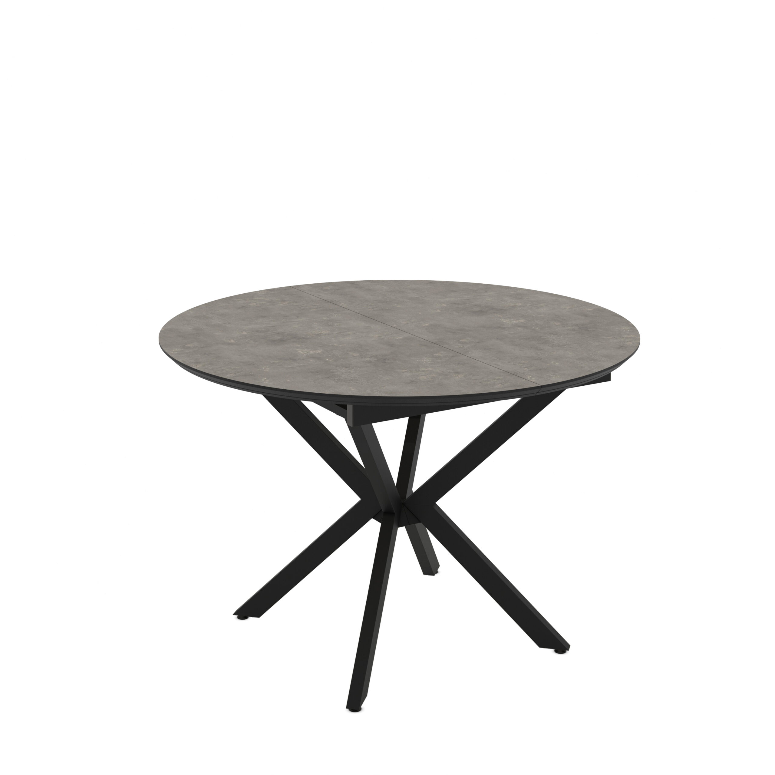Jatkettava ruokapöytä Dobok 110 / Retro Stone, Harmaa (betonijäljitelmäkuvio)