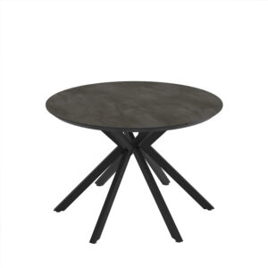 Jatkettava ruokapöytä Lunes 110 / Irony Melamine, Tummanharmaa (marmorikuvio)