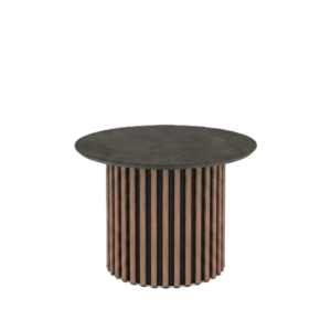 Sohvapöytä Dorato 68 / Irony Melamine, Tummanharmaa (marmorikuvio)
